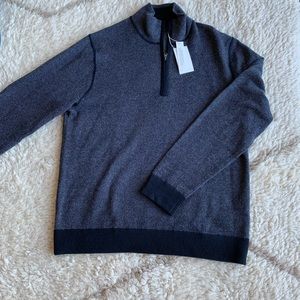 Vince mens quarter zip sweater